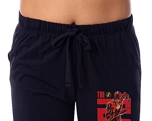 DC Comics Calça de pijama feminina The Flash 2023 com logotipo do filme, Preto, P