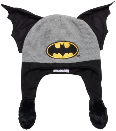 Dc Comics Flipeez Boys' Batman Winter Hat - Fleece Lined 3D Batwing Flip Beanie With Ear Flaps (Age: 4-7), Size Age 4-7, Batman #TOP3