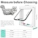Thin Cat Door for Windows, Pet Doors and Sliding Door, Safety Pet Door with 4 Way Lock, Weatherproof Cat Flap for Thin Door and Wall(Medium, Outer Size 7.76 * 7.5 * 0.78in)