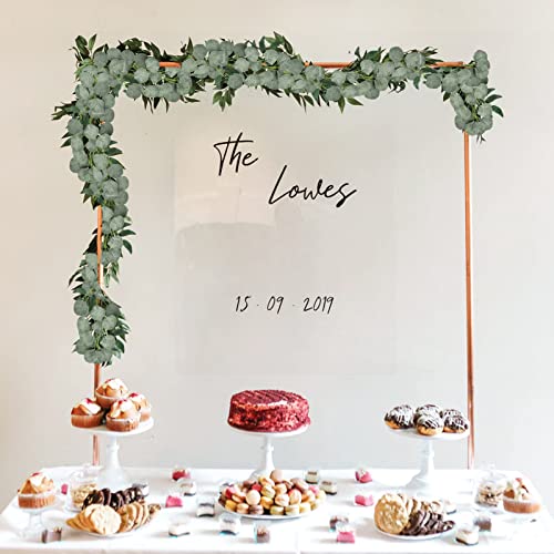 Jpsor 8Pcs 48Ft Eucalyptus Garland With Willow Leaves, Greenery Garland Fake Silver Dollar Eucalyptus For Wedding Party Table Home Indoor Outdoor Decoration #TOP6