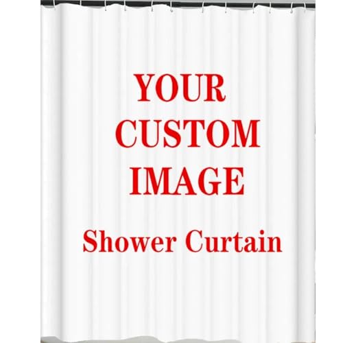 NiQiShangMao Rideau De Douche Imperméable Personnalisé, Imprimé en 3D, Décoration De Salle De Bain, Photo Personnalisée, Crochets en Tissu Polyester White,150x180cm NiQiShangMao Rideau De Douche Imperméable Personnalisé, Imprimé en 3D, Décoration De Salle De Bain, Photo Personnalisée, Crochets en Tissu Polyester White,150x180cm