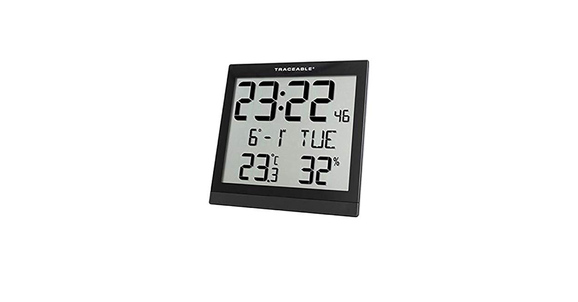  CLOCK デジタル表示　シルバー Amazon.com: CONTROL Traceable 1076 Digital Radio Atomic Wall