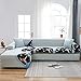 Modularer Sofabezug 2Elastic Bedruckt L-Form Sofa Abdeckung Maschinenwaschbar L-Form Sofa Abdeckung Stretch verstellbare Möbeldekoration -A-2-Sitzer + 2-Sitzer