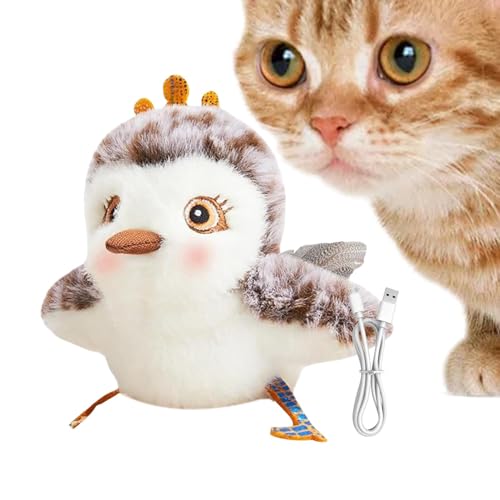 Brinquedo de gato de pássaro batendo, brinquedo de gato de pássaro simulado,Brinquedo interativo par