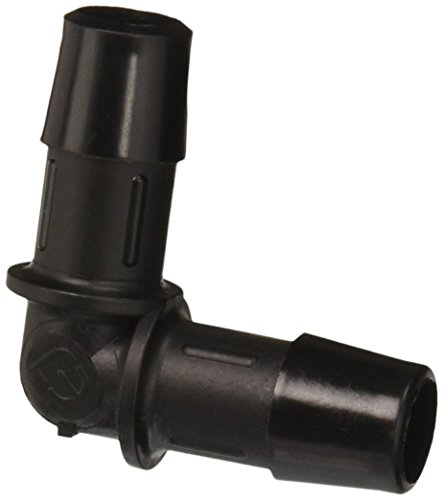 Eldon James L0-8GFBN Glass Filled Black Nylon Equal 90 Degree Elbow, 1/2