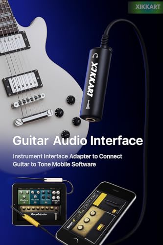 XIKKART Guitar Audio Interface Adapter | Portable Guitar to Phone Converter | Guitar Interface for iPhone, iPad, Android Smartphones & Tablets | Lightweight Audio Adapter for Recording (Audio Adapter) - Image 4 thumbnail