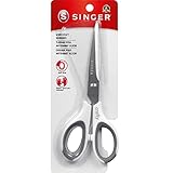 SINGER 07180 6-1/2-Inch Sewing Scissors with Pink and White Comfort Grip