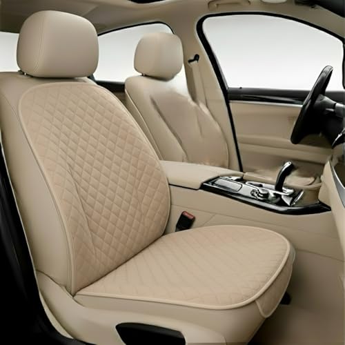 Image of AURAFRESH Car Seat Protector Cushions Cover, Airbag friendaly. (BAIGE, 2PC Driver SEAT)