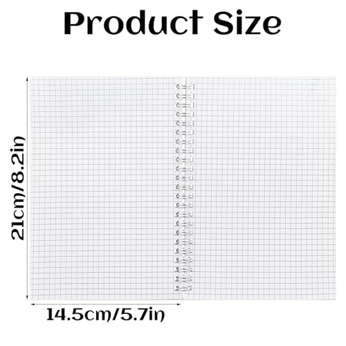 Carnet à spirales A5 blanc lot de 10 pour dessin et notes fluides