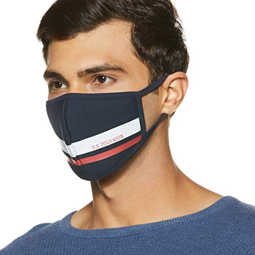 Image of U.S. Polo Assn. Unisex's Cotton Face Mask
