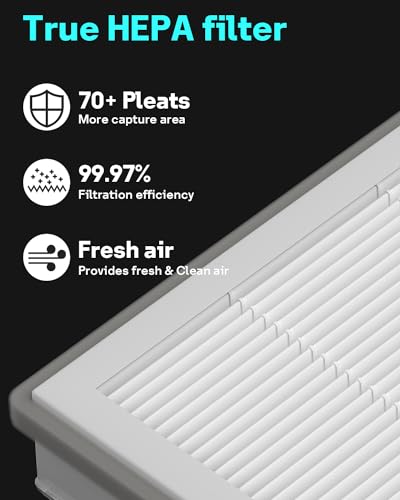 Image of Leemone Vital 100 Replacement Filter Compatible with LEVOIT Vital100 Air Purifier and VAVA VA-EE004 Air Purifier, True HEPA High-Efficiency Activated Carbon, Vital 100-RF, 1 Pack