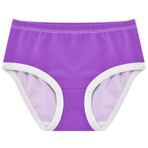 Joisal Toddlers Underwear Floral 2t Cotton Girl Panties Cute Fancy Briefs Undies Kids Purple Orchid