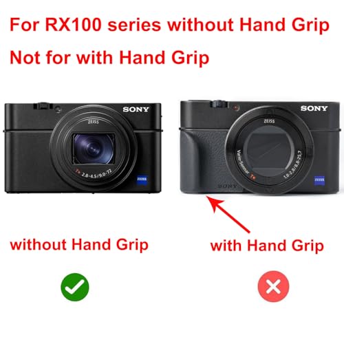 Funda para cámara de cuero PU para Sony RX100 con correa miniatura 2