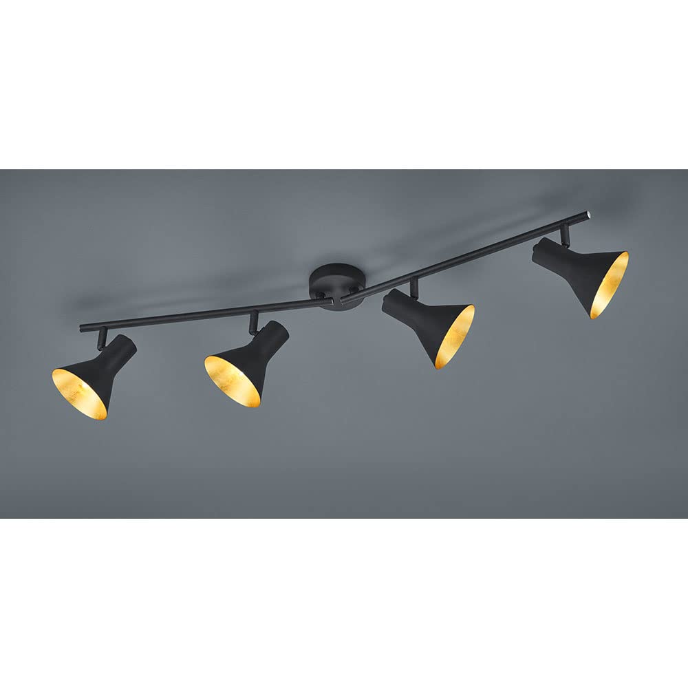 Reality, Spot, Nina 4xE14, max.40,0 W metal, Noir, Corps: metal, or L:84,5cm, L:11,0cm, H:21,0cm IP20,Pivotant