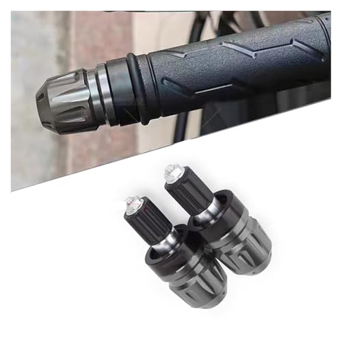 Tapones para extremos de manillar de aluminio con protección contrapeso universal 2