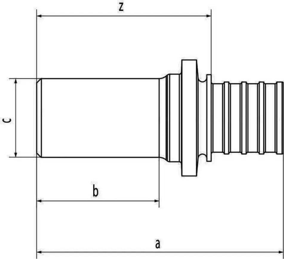 Rehau - Manguito union rautitan sx diámetro 20-p22mm acero