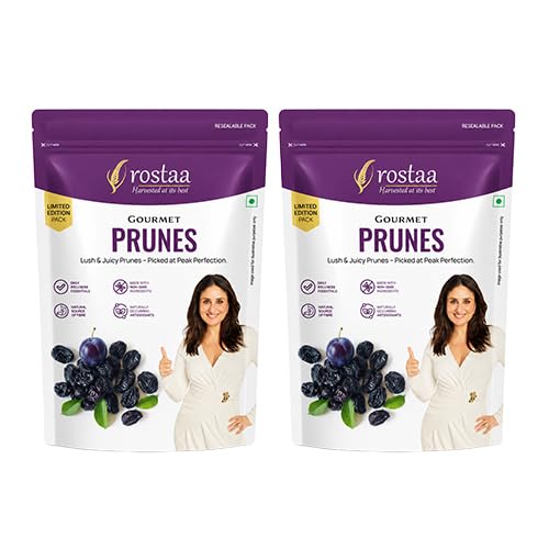 Image of Rostaa Gourmet Prunes 227 gms | Boosts Gut, Bone & Heart Health | Helps Manage Blood Sugar | High in Fiber & Antioxidants | Premium 100% Natural Snack