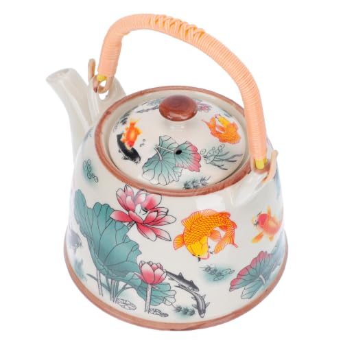 Théière vintage en céramique anti-brûlure pour infusion oolong