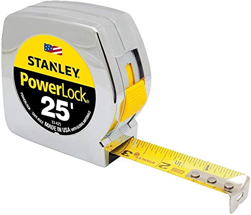 Image of Stanley 33-425 25-Foot by 1-Inch Measuring Tape, 4 Pack