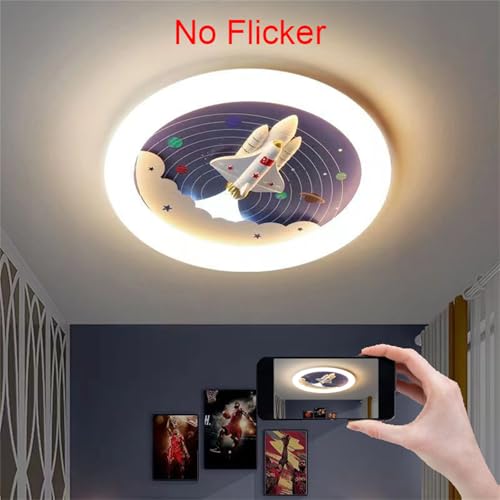 Plafonnier LED Dimmable Télécommandé à Intensité Variable pour une Chambre Moderne - 5