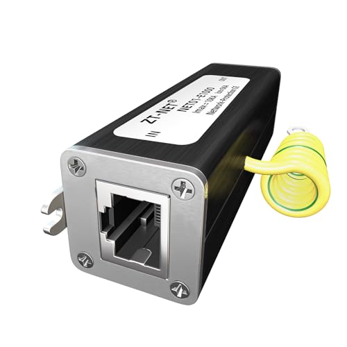 Protector de sobretensión RJ45 Gigabit Ethernet de 1000 Mbps para cámaras de red de vigilancia