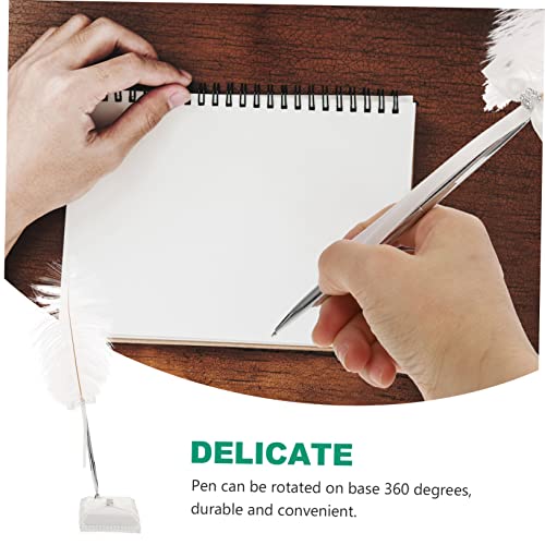 Stylo blanc élégant pour signature de mariage et livre d'or