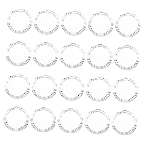 100 cápsulas plásticas para monedas 25mm transparentes miniatura 1