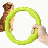 LaRoo Dog Ring Toy Durable Flying Ring for Fetch, Water Play & Training | Tough Chew-Proof Design for Aggressive Chewer Breeds, Easy-Throw Lightweight Frisbee for Medium/Large Dogs(Green/30cm)