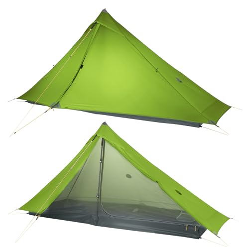 Image of LANSHAN Ultralight Waterproof 1-2 Person Backpacking Tent | Ultralight waterproof nylon, pitch anywhere, for camping & travel.