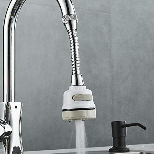 Giffy® ABS & Stainless Steel 360° Rotating Water Saving Flexible Faucet Aerator Sprinkler Sprayer with 3 Adjustment Modes and Hose Attachment for Kitchen Sink (B091C5JGWV) Amazon Price History, Amazon Price Tracker
