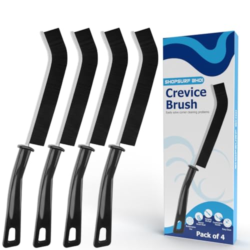 Crevice Brush Magic Cleaner Grout Brush Gap Hard Bristles Magic Cleaning Multifunctional Cleaning Tools Cleaning Scrubber Ideal for Ceramic Tiles Bathroom (4 PCS)