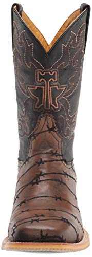 Men's Cowboy Western Boot, Black/Brown, 12 Wide2