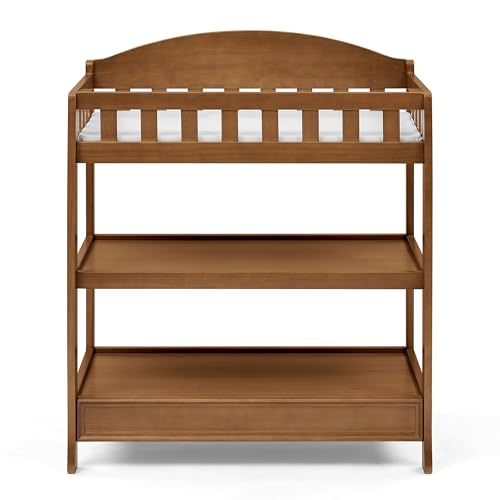 Image of Delta Children Infant Changing Table with Pad, Chestnut