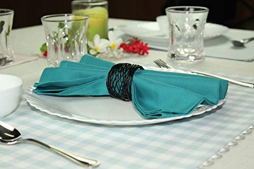 Servilletas de tela de algodón, pack de 12 unidades multicolor de 51x51 cm 6