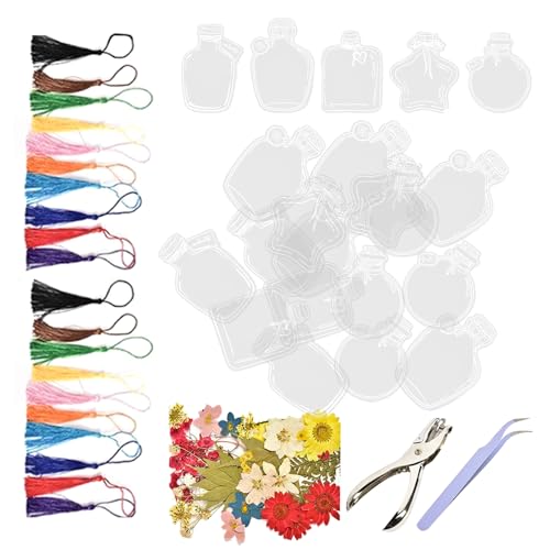 Kit de signets de fleurs séchées transparents pour ranger vos fleurs et créations