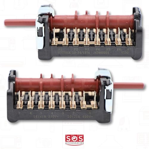 Genuine Oven Selector Switch (263900054) for Grundig, Beko, Blomberg, Howden, Aya, Domeos, Elektrabrege, Haka, Davoline, Rotenzo, Lamona Howde, Magic