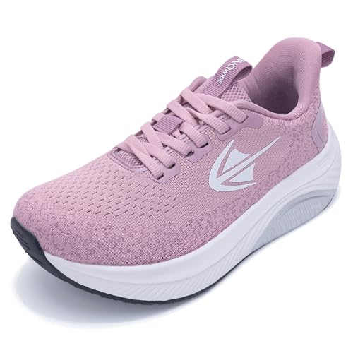 Image of RomenSi Wide Toe Box Shoes Women Arch Support Walking Shoes Comfortable Wide Width Tennis Sneakers for Plantar Fasciitis Relief US 6-11