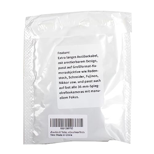 eTone 40cm 16 Mechanische Sperren Kamera Fernauslöser Kabel für Fujifilm X100 Nikon Canon Pentax Minolta