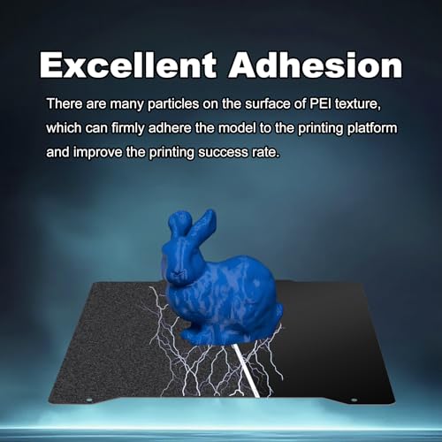 Image of 190x190mm Black Build Plate for Prusa Mini, Double Sided Textured PEI+Smooth PEI Flexible Spring Steel Platform Heated Printing Bed for Prusa Mini 3D Printer