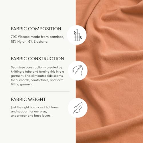 Image of Boody -Seamfree Crop Bra -Seamless Bralette -No Padding, Clips, Fastenings, Wires -Bamboo Viscose -Low-Medium Support Pull-On