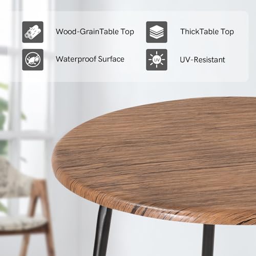 Outdoor-Patio-Side-Table-18-inch-Round-End-Table-Accent-Table-for-Bistro-Balcony-Living-Room-Garden-Natural Outdoor Patio Side Table 18 inch Round End Table Accent Table for Bistro Balcony Living Room Garden Natural