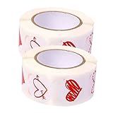 SEWOART 2 Rollen Valentinstag Herzaufkleber Selbstklebend Festival Siegelaufkleber mit Verschiedenen Herzmustern Vielseitige Deko und Versiegelungsetiketten Rückstandsfrei Entfernbar