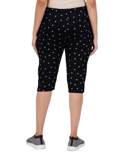 Image of FEEL TRACK Women Cotton Regular Fit Printed Capri (Pack of 1)