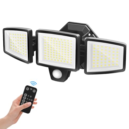 YTKIH Led Strahler mit Bewegungsmelder Außen, 18W 2000LM Superhell LED Außenlampe mit Fernbedienung, 5000K Kaltweiß Scheinwerfer mit 5 Leuchtmodi, Wasserdicht Fluter Flutlicht für Garage Hof Garten YTKIH Led Strahler mit Bewegungsmelder Außen, 18W 2000LM Superhell LED Außenlampe mit Fernbedienung, 5000K Kaltweiß Scheinwerfer mit 5 Leuchtmodi, Wasserdicht Fluter Flutlicht für Garage Hof Garten