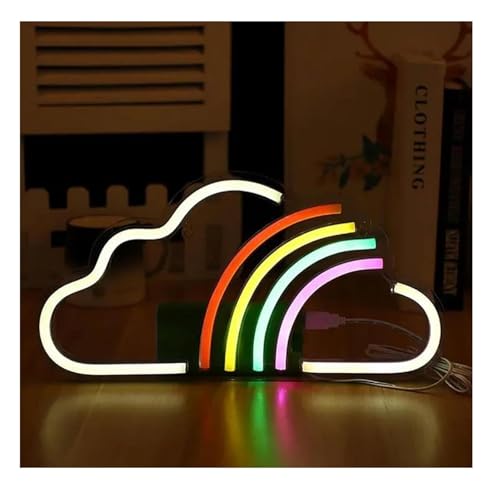 Lampe néon arc-en-ciel cadeau original pour vacances et anniversaire