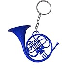 Oversize Blue French Horn Keychain | Pop Culture Gift | Backpack decor | HIMYM |Novelty Keyring | The Playbook | Show Merch Reference