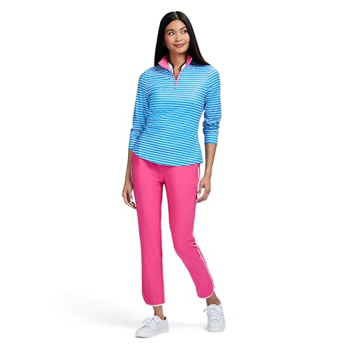 IZOD Women's 1/4 Zip Pullover Performance Stretch Long Sleeve Golf Running3