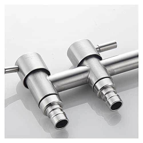 Robinet Machine à Laver Acier Inoxydable 304 Double Sortie G1/2 Pouce - 3
