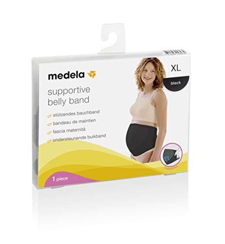 Belly Band GG Black, Medela, Preto