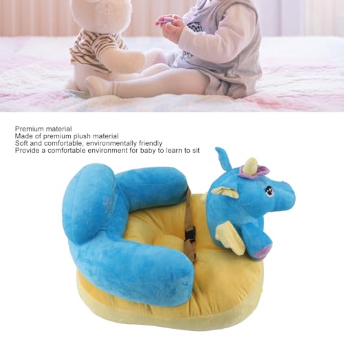 Syrisora ​​Assento de Apoio para bebê sofá Macio Pelúcia Confortável ângulo Ajustável Função Bluetoo